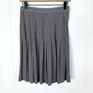 Vintage Ann Taylor Navy & White Pleated Skirt 8